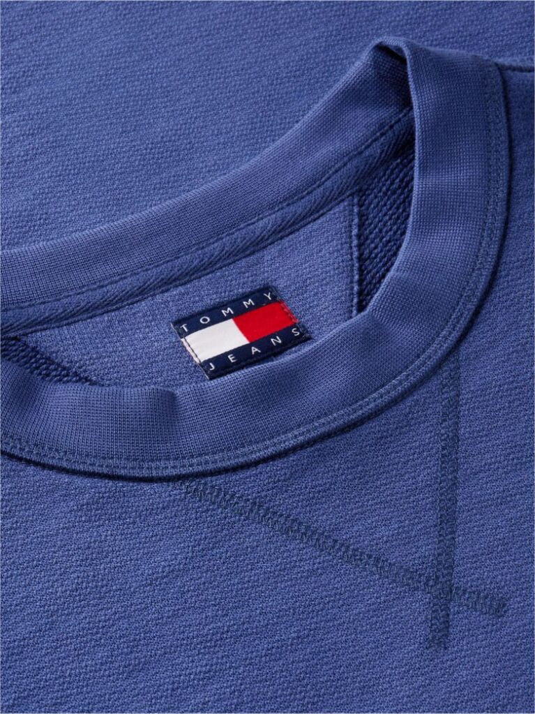 Blue Logo Relaxed Crew Neck Sweatshirt  Men