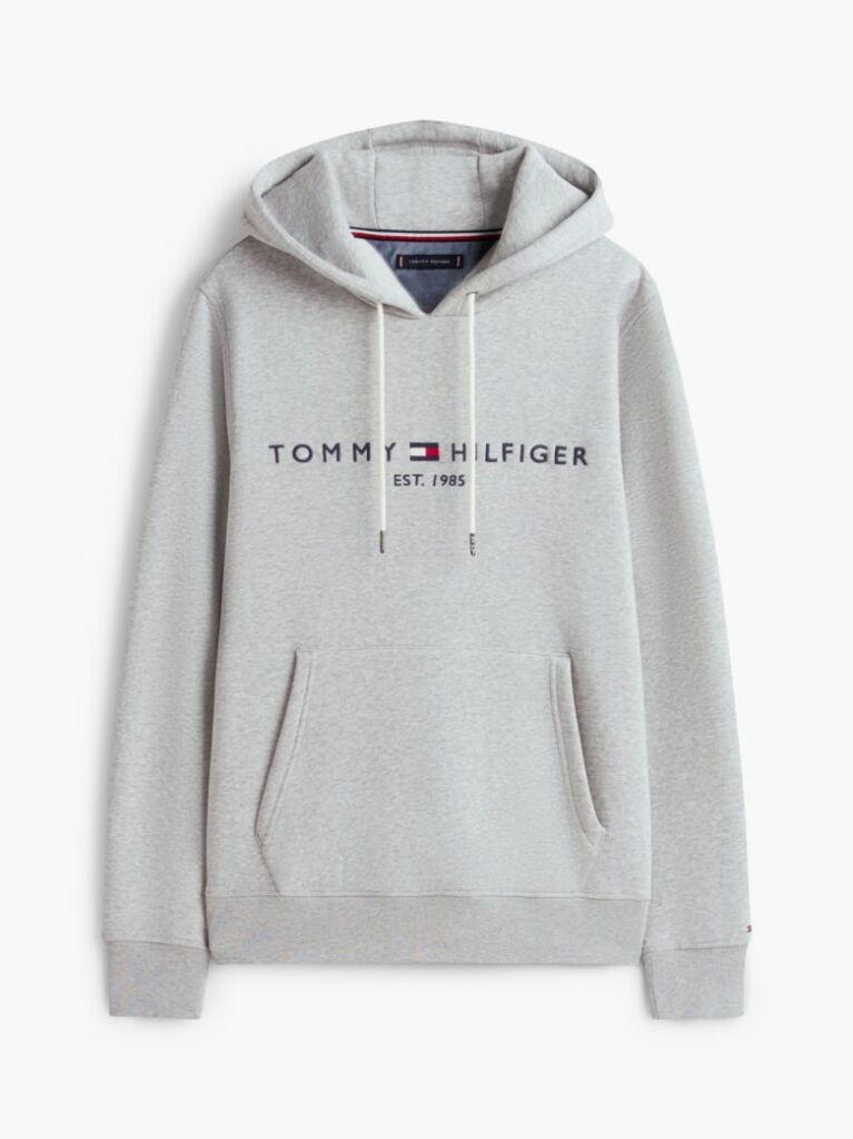 Grey TOMMY LOGO HOODY  Men