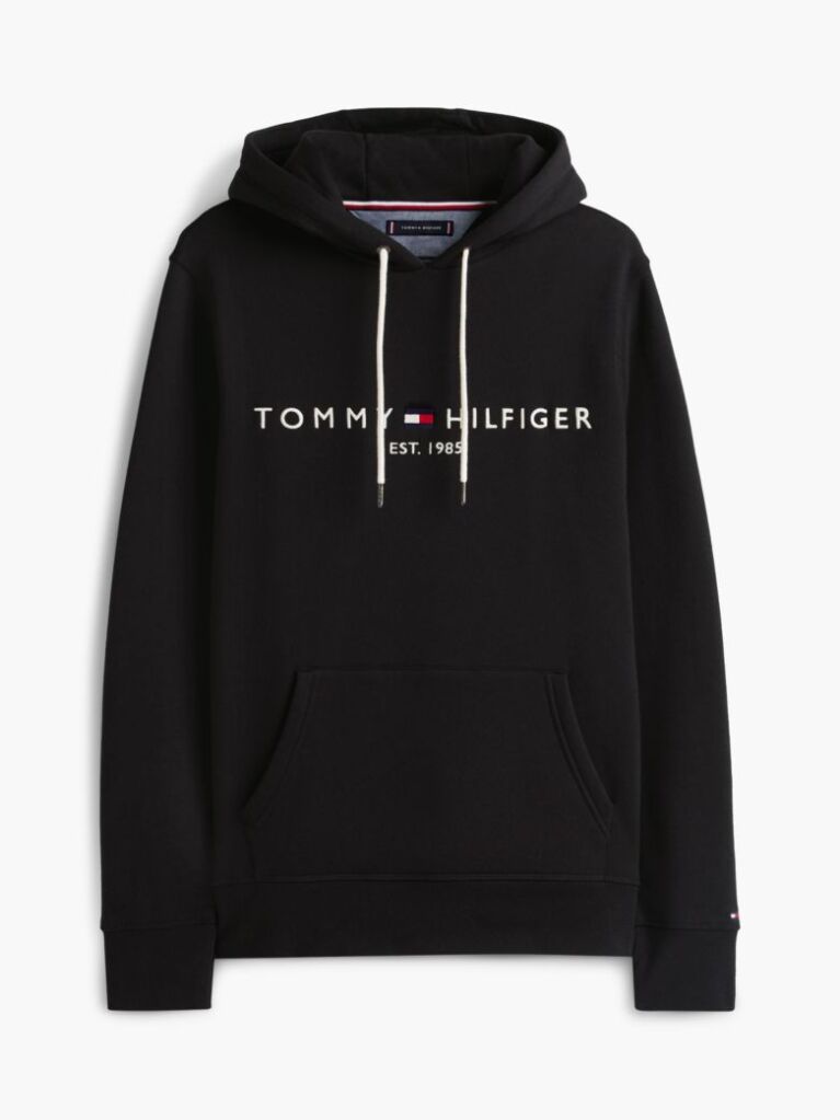 Black TOMMY LOGO HOODY  Men
