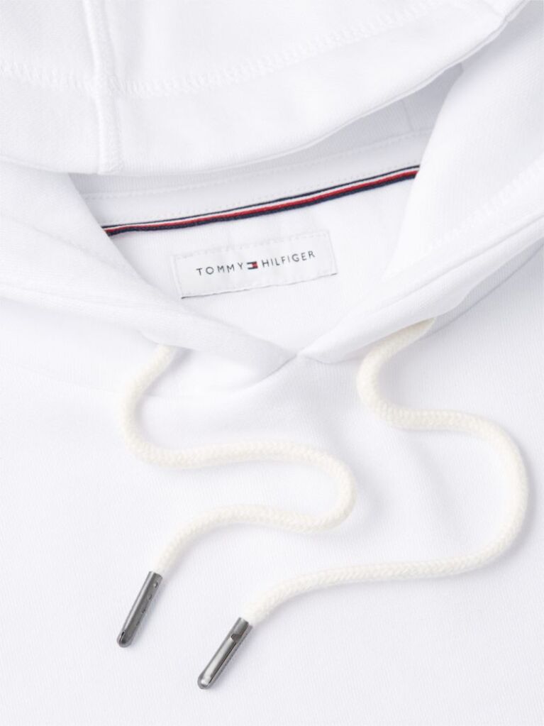 White Tommy Logo Hoody  Men