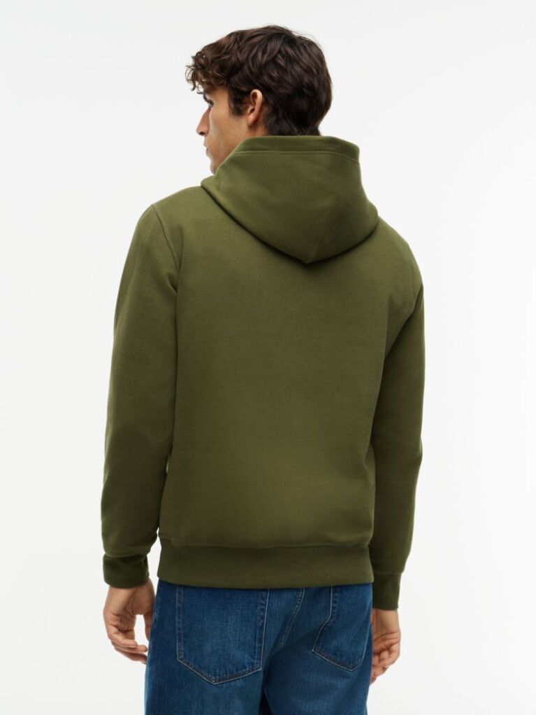 Green Flag Embroidery Fleece Hoody  Men