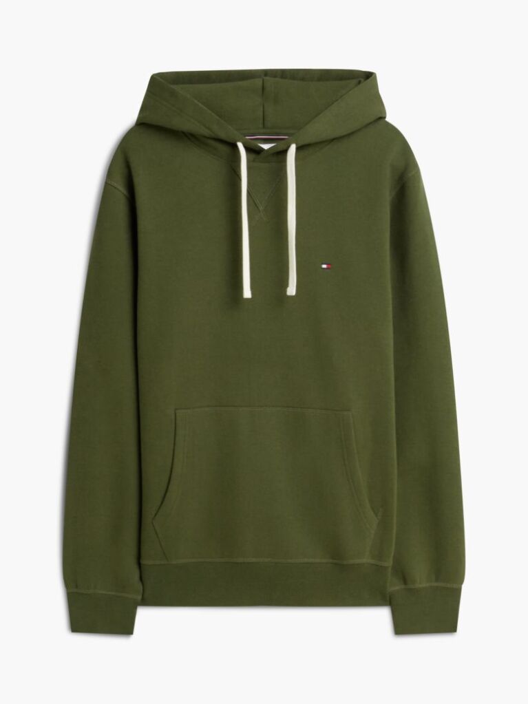 Green Flag Embroidery Fleece Hoody  Men