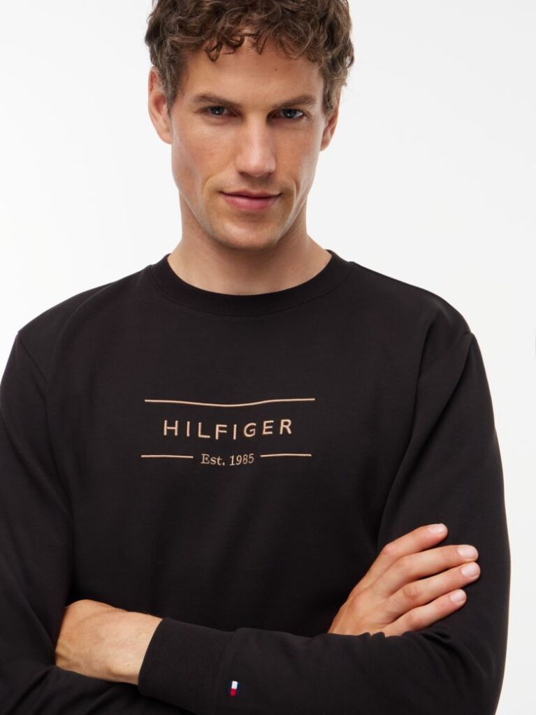 Black Logo Intechno Knit Sweatshirt  Men