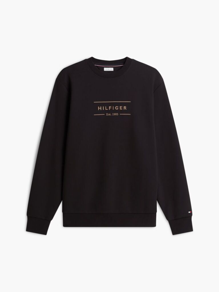 Black Logo Intechno Knit Sweatshirt  Men