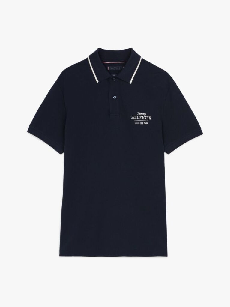 Blue Logo Embroidery Polo  Men