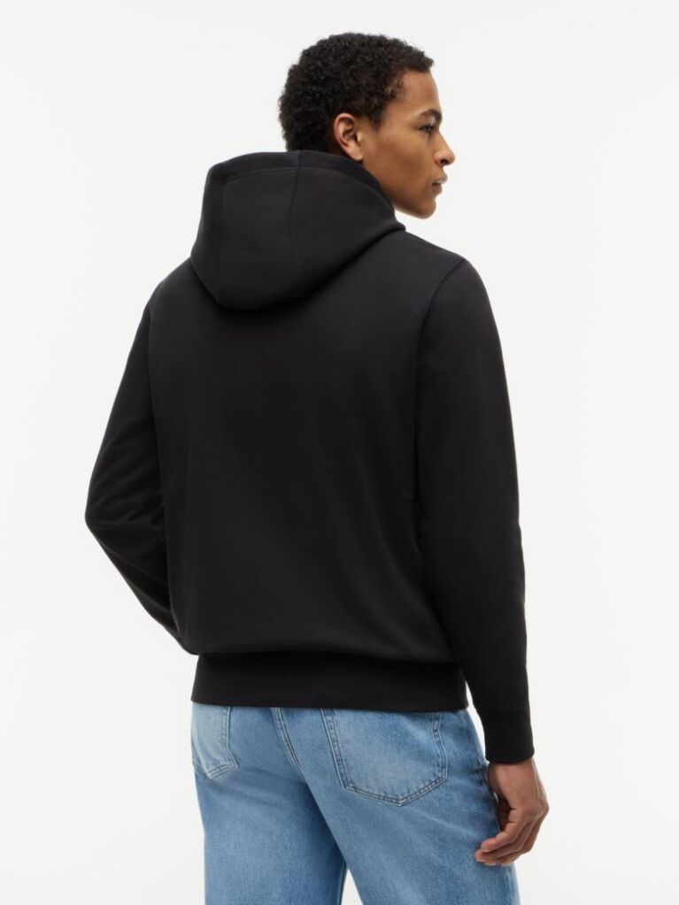 Black Logo French Terry Hoody  Men