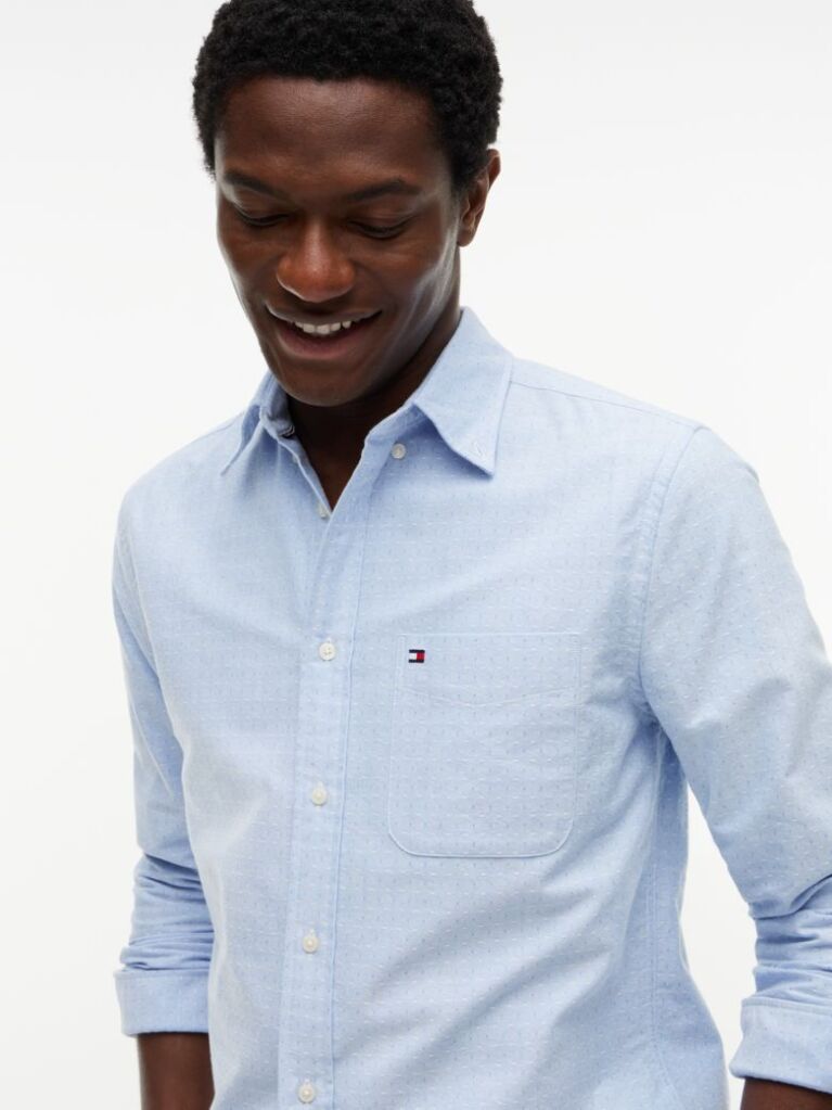 Multi Regular Fit Oxford Dobby Shirt  Men