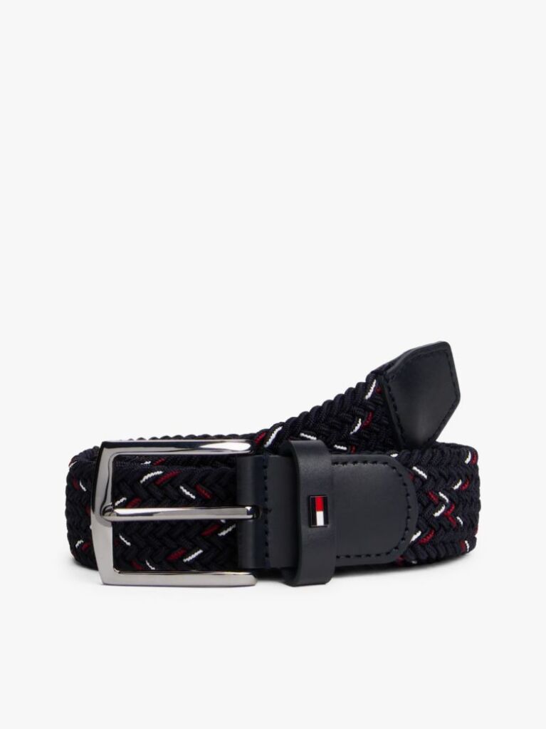 Blue Woven Elasticated Belt  Men