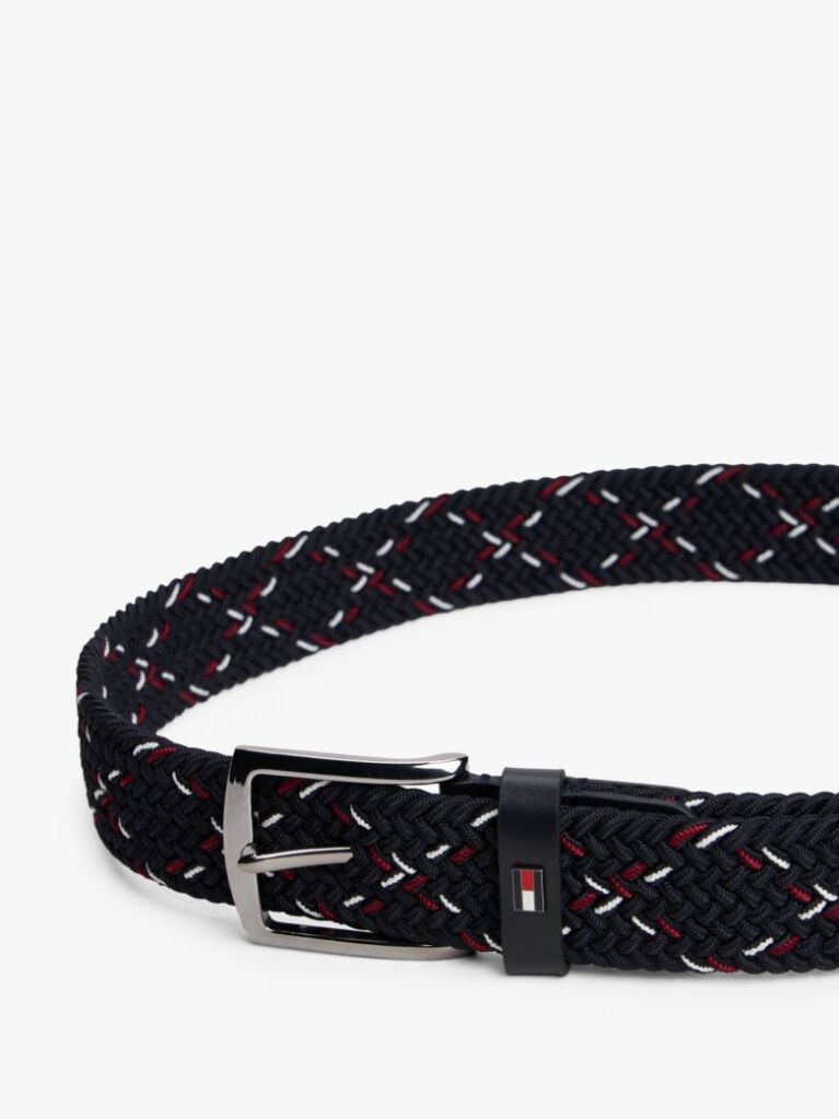 Blue Woven Elasticated Belt  Men