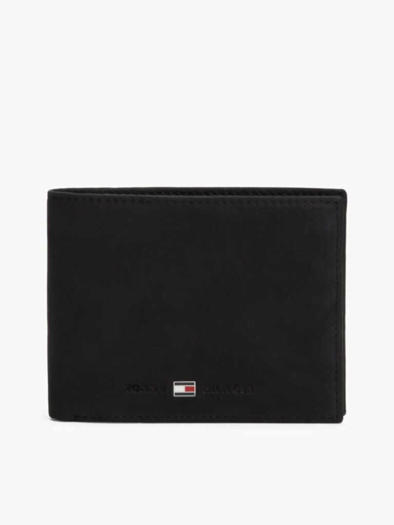 Black Leather Credit Card Wallet  Men