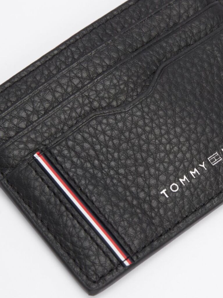 Black TH Business Corporate Leather Card Holder  Men