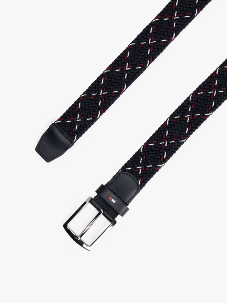 Blue Woven Elasticated Belt  Men