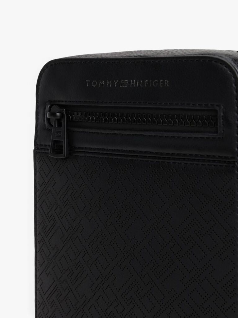 Black TH Monogram Crossbody Reporter Bag  Men