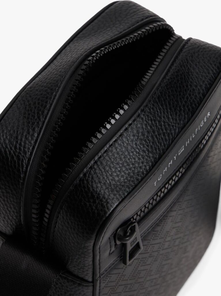Black TH Monogram Crossbody Reporter Bag  Men