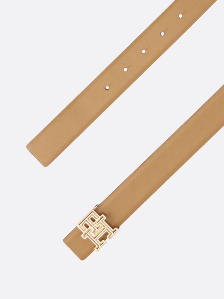 Multi TH Monogram Reversible Leather Belt  Women