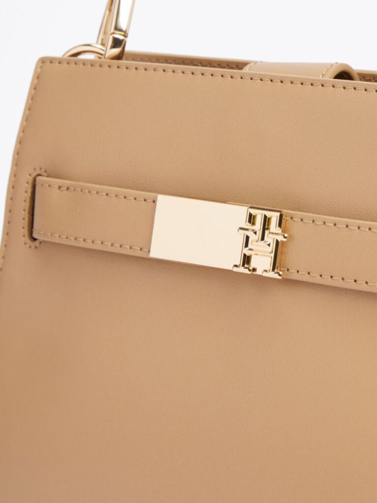 Brown Heritage Stud Satchel  Women
