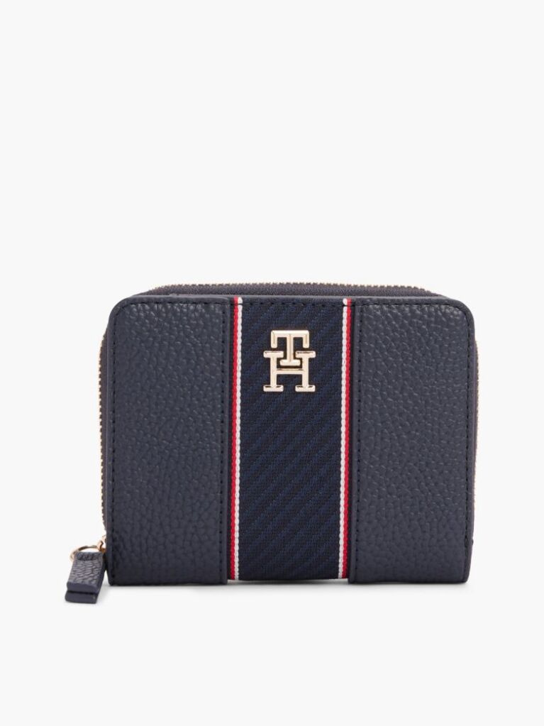 Blue TH Monogram Zip-Around Wallet  Women