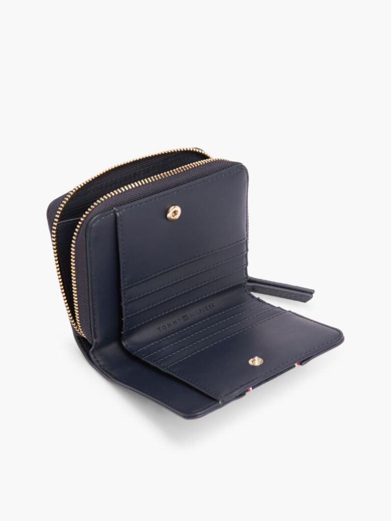 Blue TH Monogram Zip-Around Wallet  Women