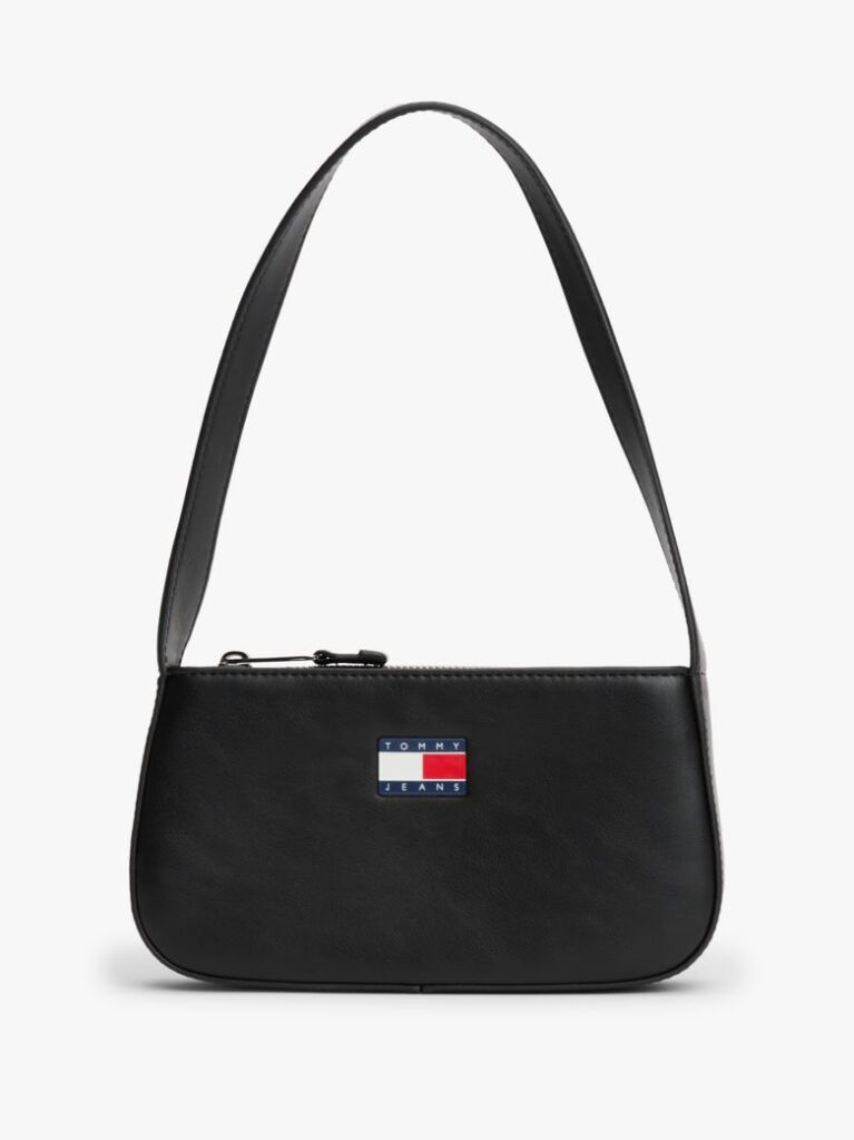 Black Essential Smooth Shoulder Bag  Women