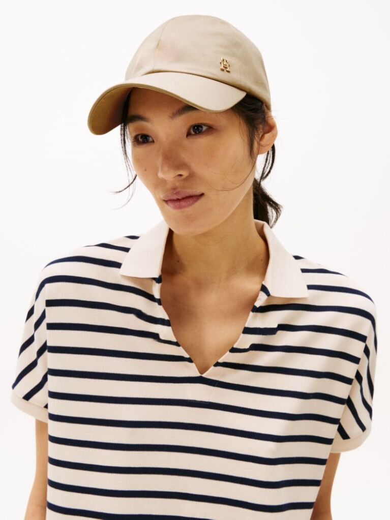 Beige Chic Five-Panel Baseball Cap  Women