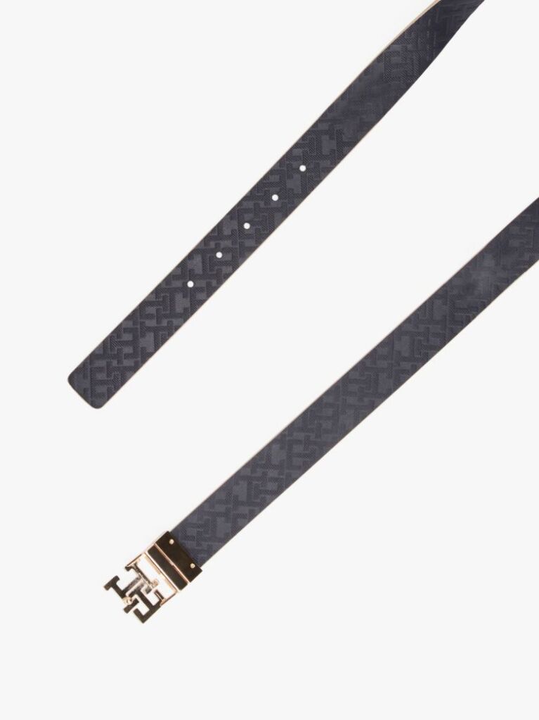 Multi TH Monogram Reversible Leather Belt  Women