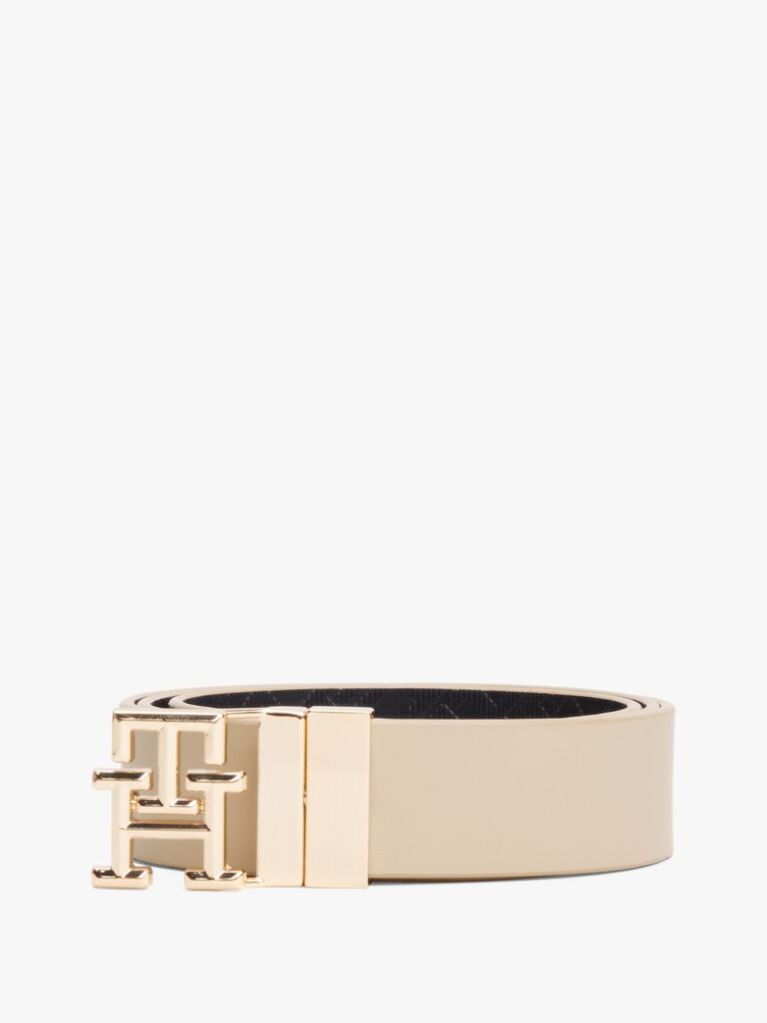 Multi TH Monogram Reversible Leather Belt  Women