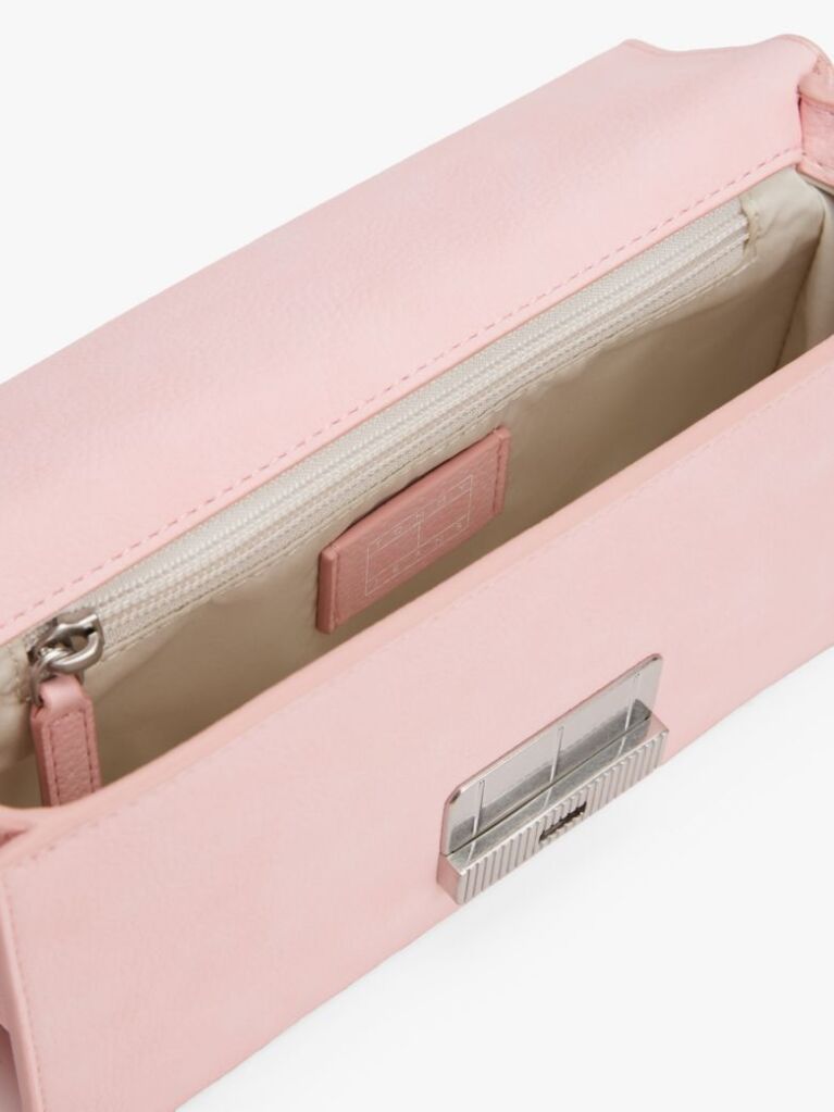 Pink Logo Plaque Flap Crossbody Bag  Women