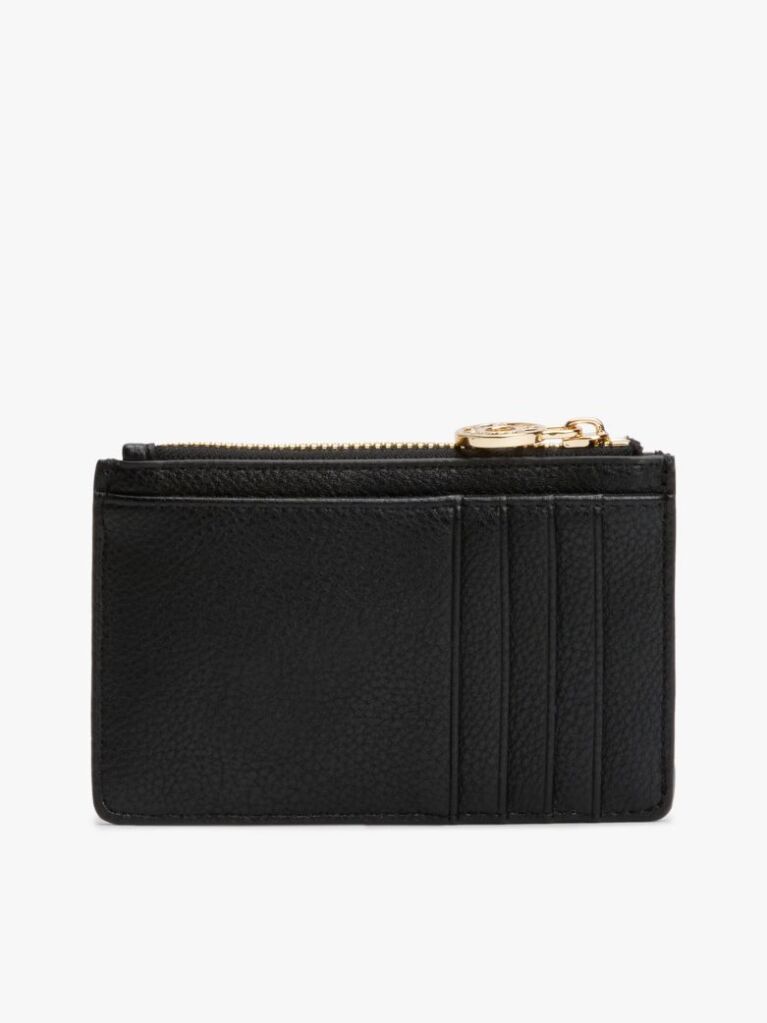 Black TH Monogram Plaque Card Holder  Women