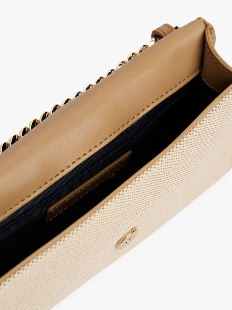 Beige Heritage Canvas Crossbody Bag  Women