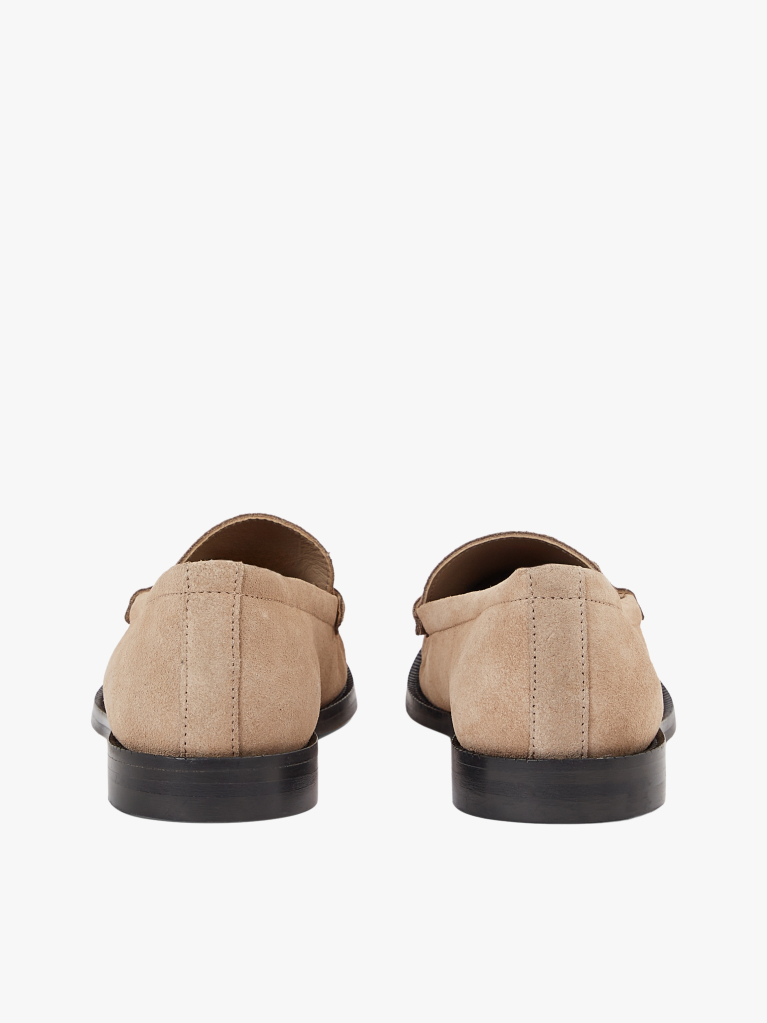 Pink Suede Horsebit Loafers  Women