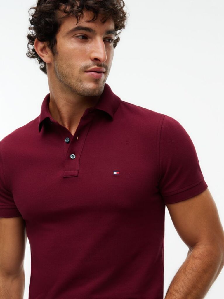 Red 1985 Collection Slim Fit Pique Polo  Men