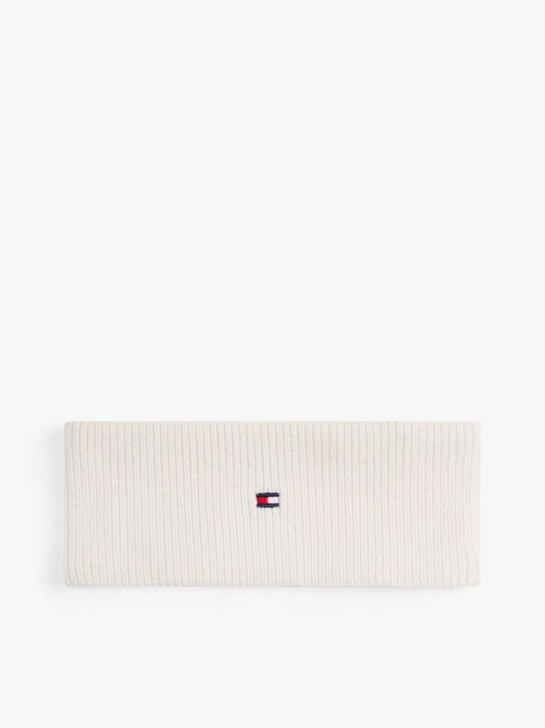 White Essential Kids' Twist Flag Headband  Kids Unisex