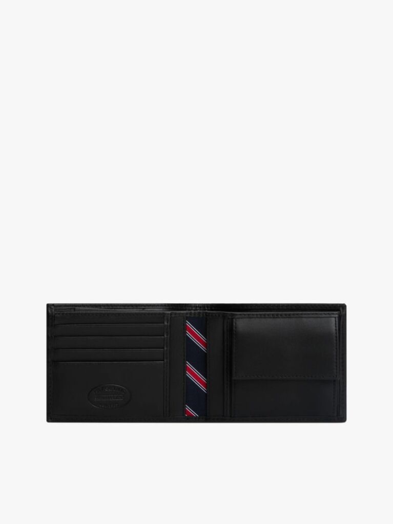 Black Leather Wallet and Key Fob Gift Set  Men