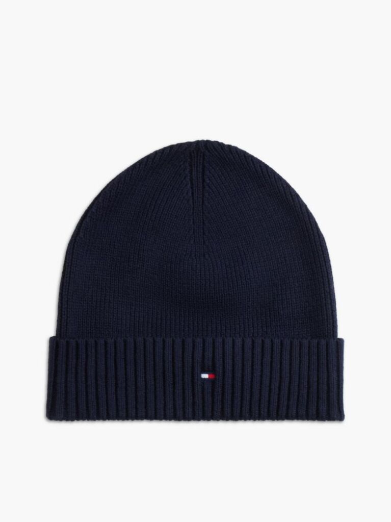 Blue Hilfiger Flag Scarf And Beanie Gift Box  Men