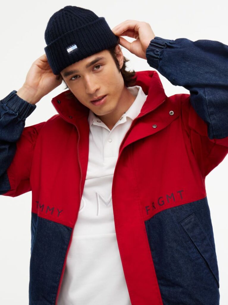 Blue Tommy Hilfiger x FRGMT Pure Wool Short Beanie  Unisex