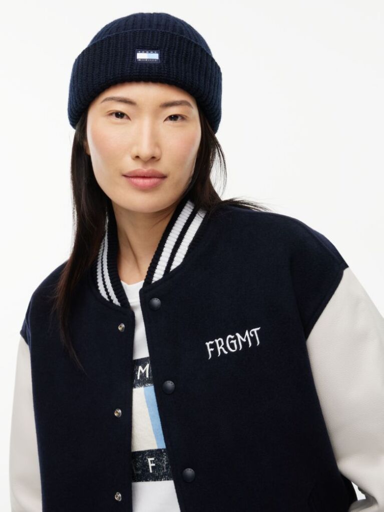 Blue Tommy Hilfiger x FRGMT Pure Wool Short Beanie  Unisex