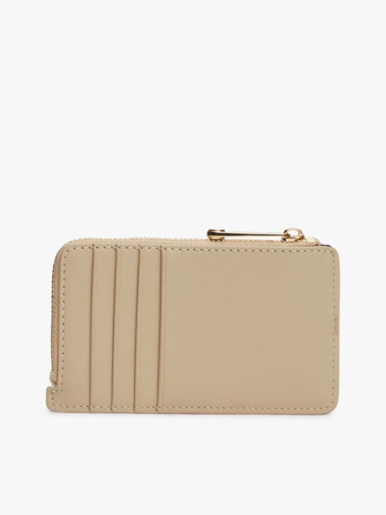 Beige TH Monogram Slim Wallet  Women