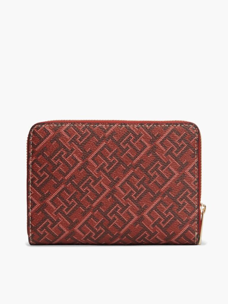 Red TH Monogram Zip-Around Wallet Gift Box  Women