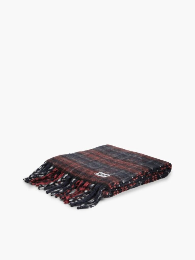 Multi Wool Blend Logo Fringe Scarf  Women