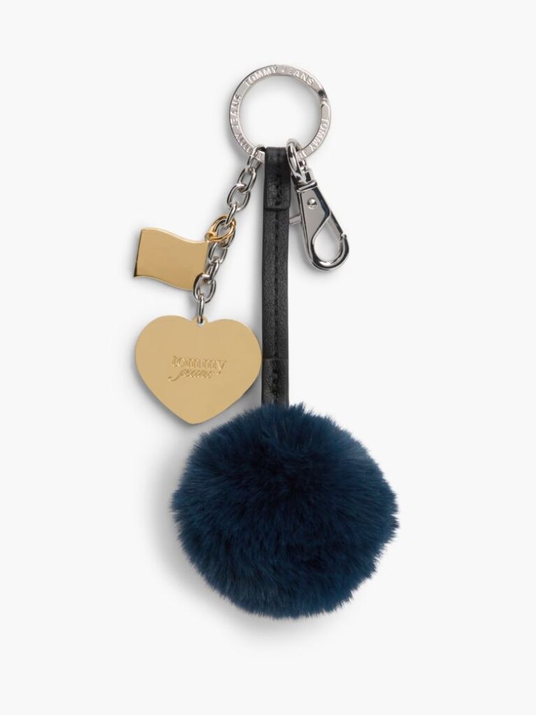 Multi Pom Pom Heart Charm  Women