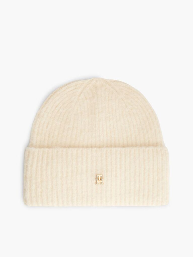 Beige Chic Beanie With Alpaca  Women