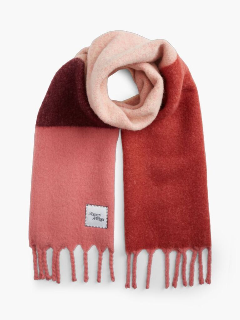 Multi Wool Blend Flag Embroidery Scarf  Women