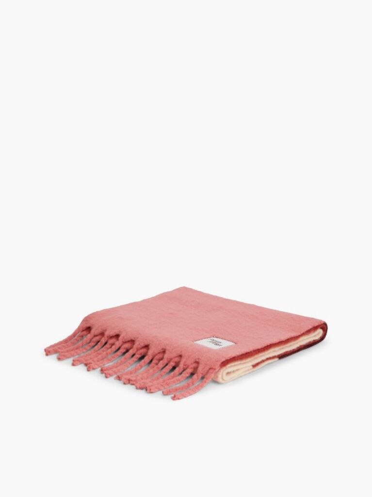 Multi Wool Blend Flag Embroidery Scarf  Women