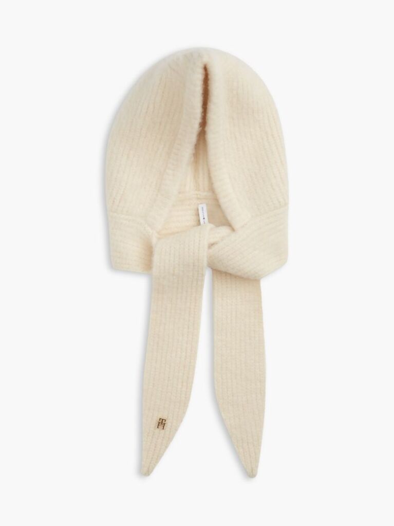 Beige Chic Knitted Hood With Alpaca  Women