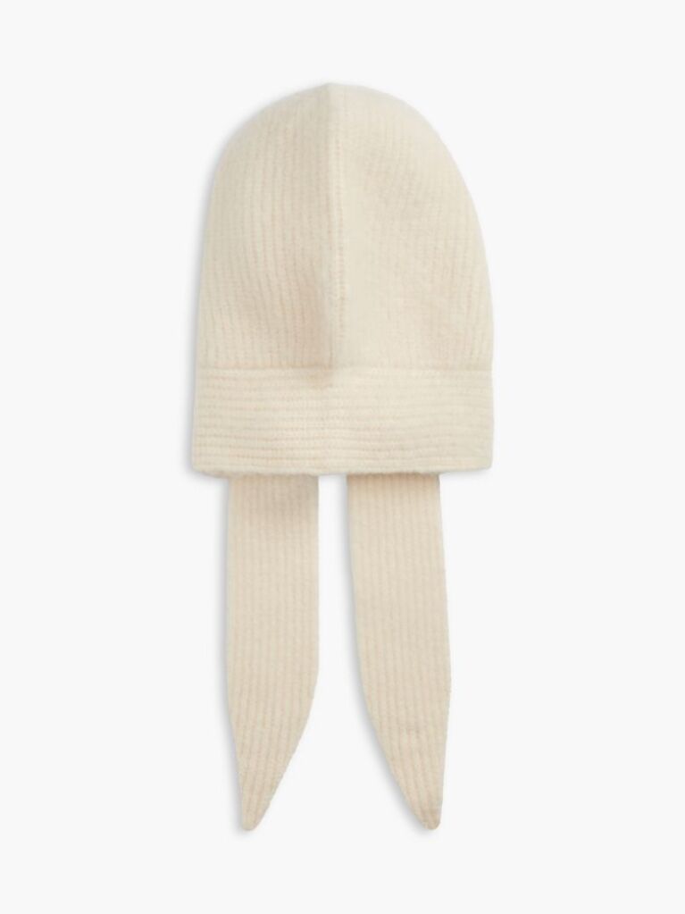 Beige Chic Knitted Hood With Alpaca  Women