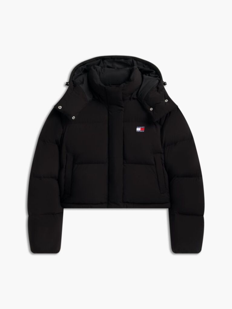 Black Down Relaxed Alaska Puffer Jacket  Women