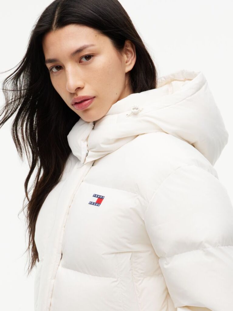 White Down Relaxed Alaska Puffer Jacket  Women