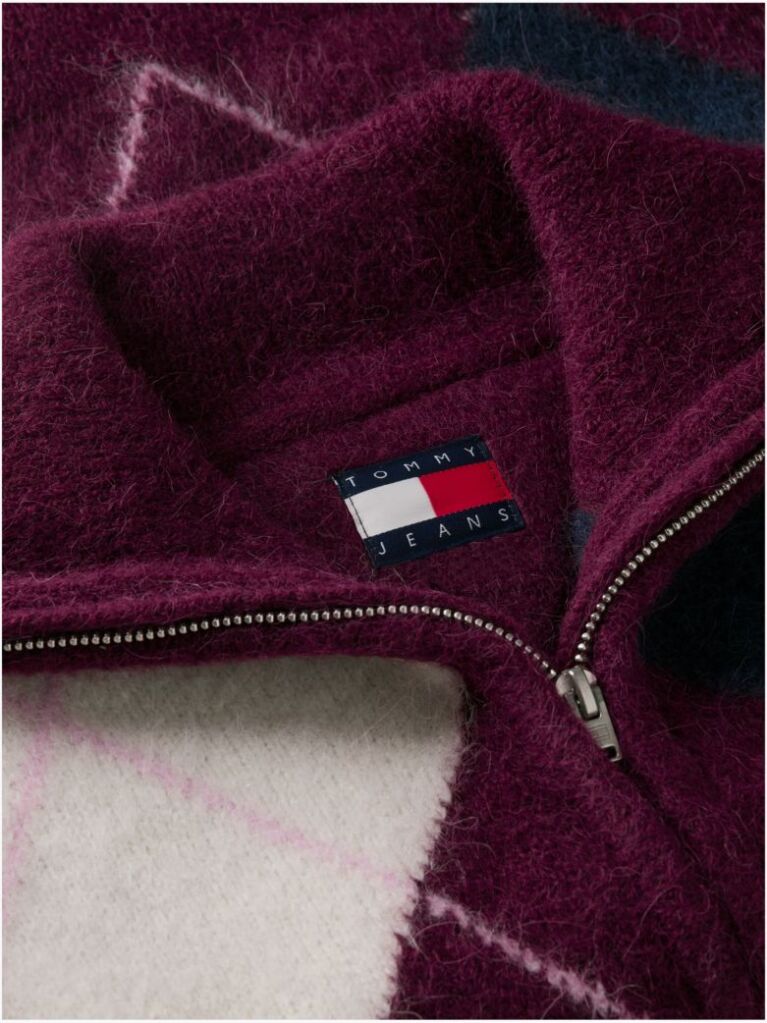 Multi Alpaca Blend Fluffy Cropped Quarter-Zip Jumper  Women