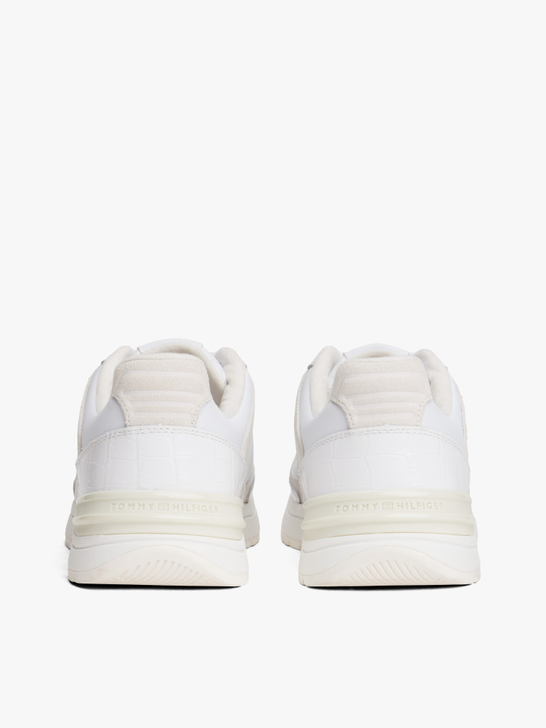 White Leather TH Monogram Cleat Trainers  Women