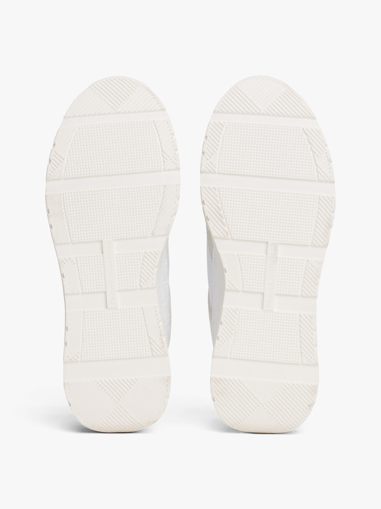 White Leather TH Monogram Cleat Trainers  Women